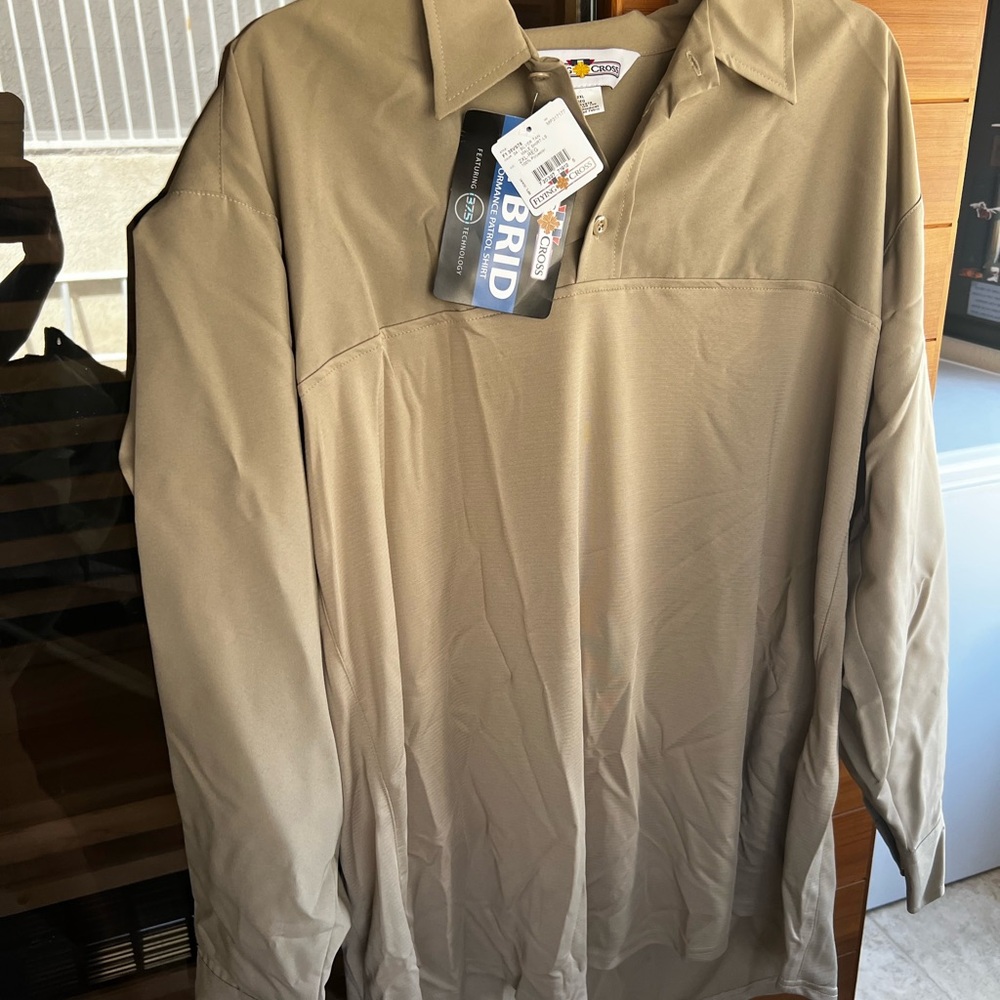 Flying cross Khaki Long Sleeve Shirt hybrid
